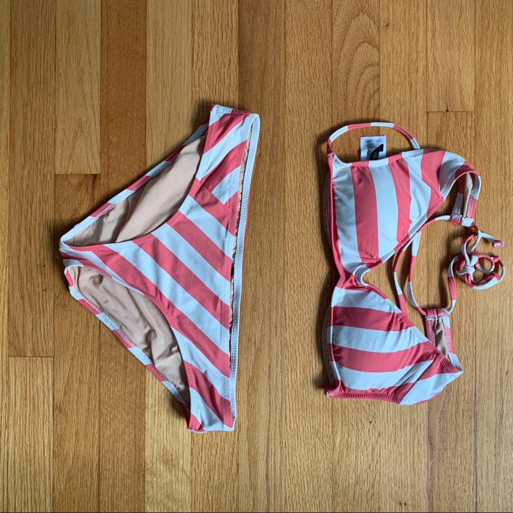J Crew Candy Cane Stripe Bikini